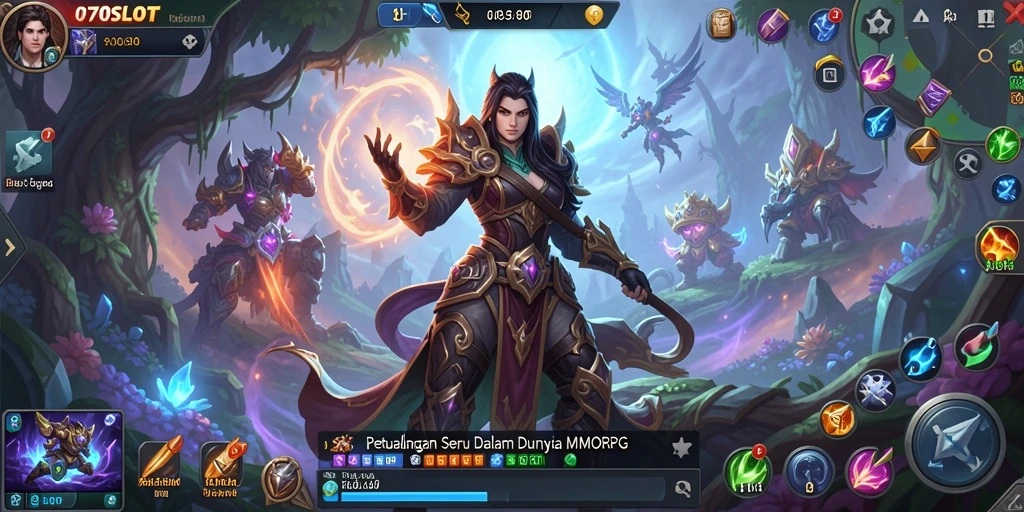 Tampilan menakjubkan dari gameplay MMORPG 070SLOT.