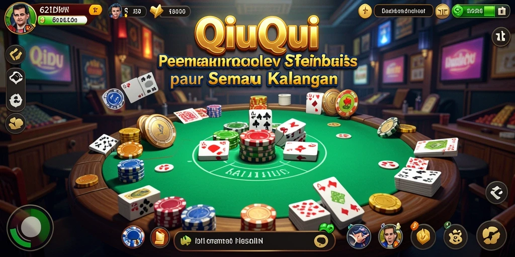Gameplay seru QiuQiu di 62IDN dengan teman-teman.