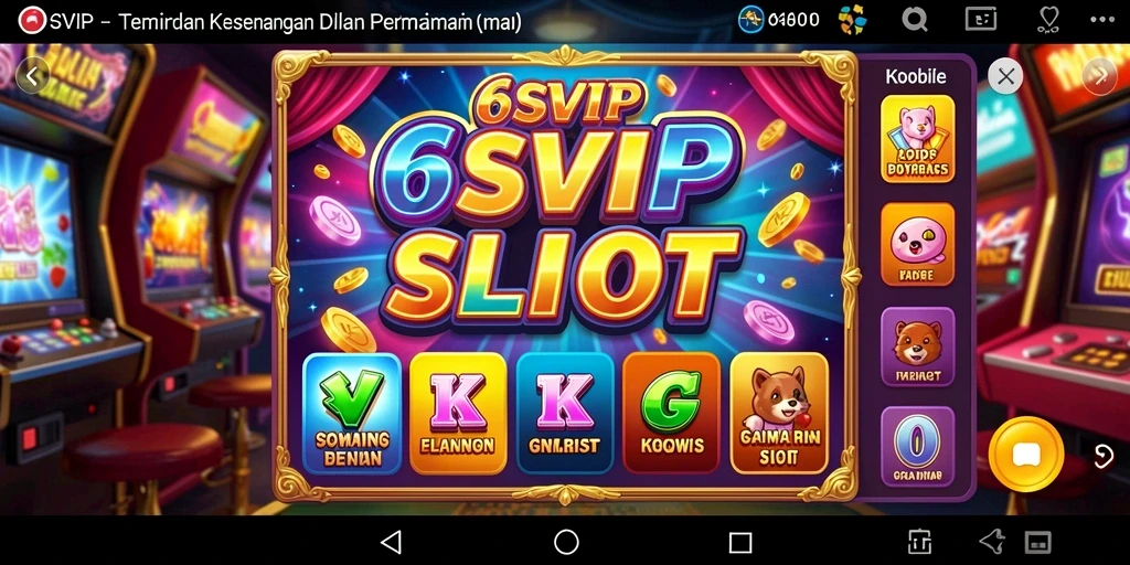 Tampilan game Slot yang menarik dan mengasyikkan di 6SVIP.