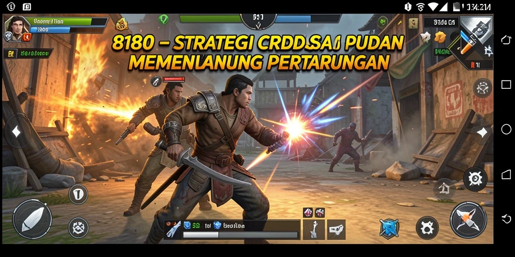 Tangkapan layar menunjukkan aksi pertempuran strategis di 8180.