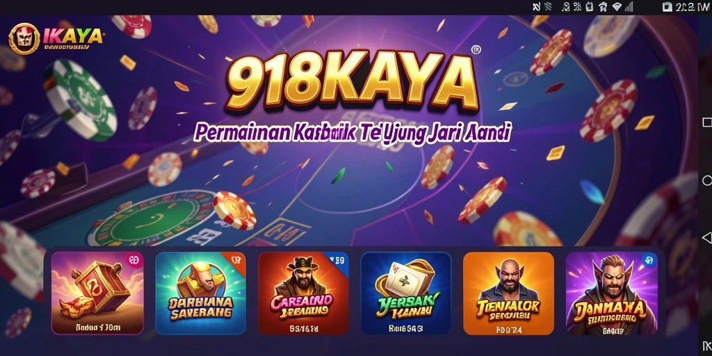 Screenshot utama 918KAYA menampilkan aksi permainan Kasino yang menarik.