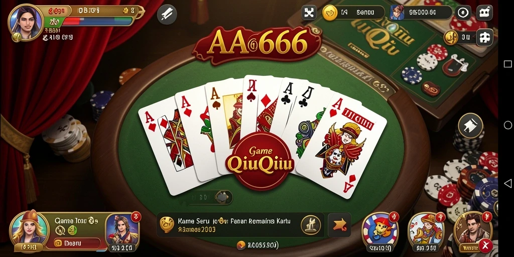 Gameplay menegangkan dalam QiuQiu AA666.