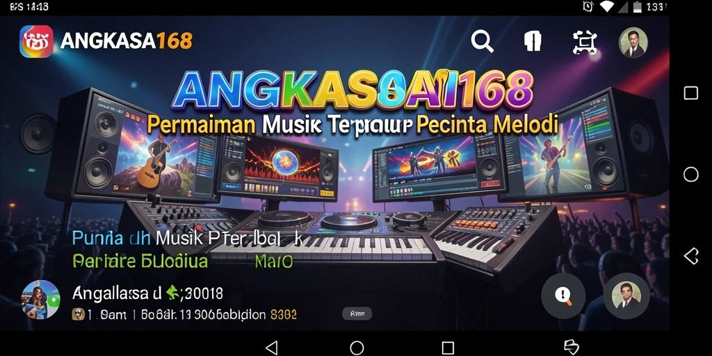 Tangkapan layar gameplay ANGKASA168 yang menampilkan aksi bermain musik.