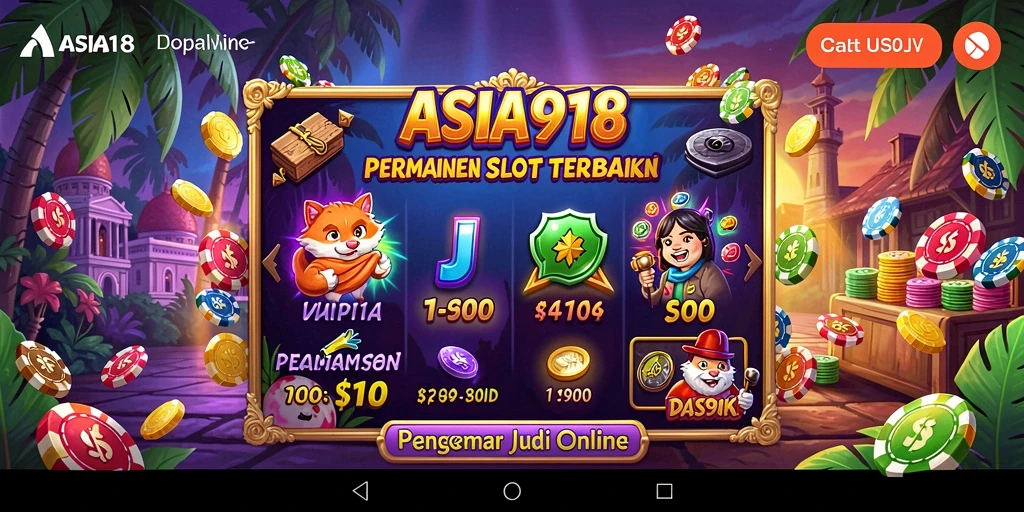 Screenshot ASIA918 menampilkan gameplay Slot yang seru dan menarik.