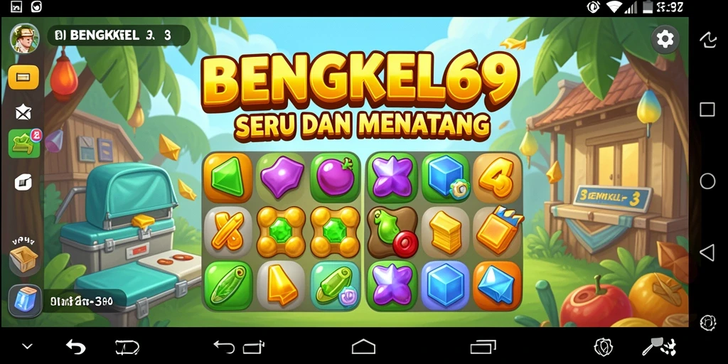Tampilan gameplay BENGKEL69 yang mengasyikkan saat mencocokkan objek.