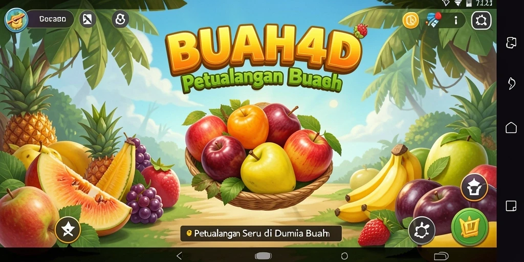 Tampilan gameplay BUAH4D dengan karakter dan lingkungan yang menenangkan.
