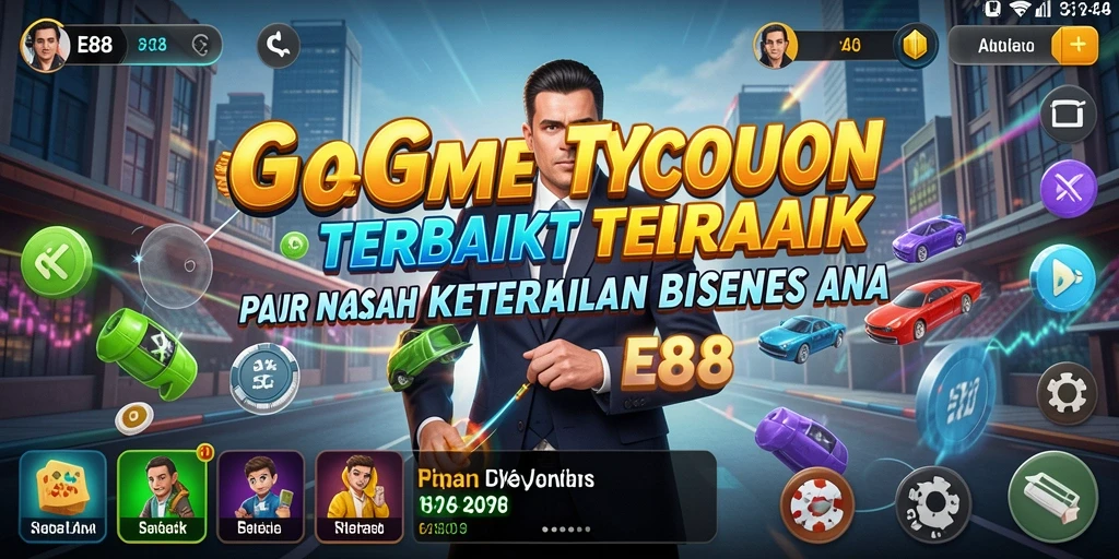 Screenshot E88 menunjukkan pengelolaan bisnis yang dinamis dan menarik.