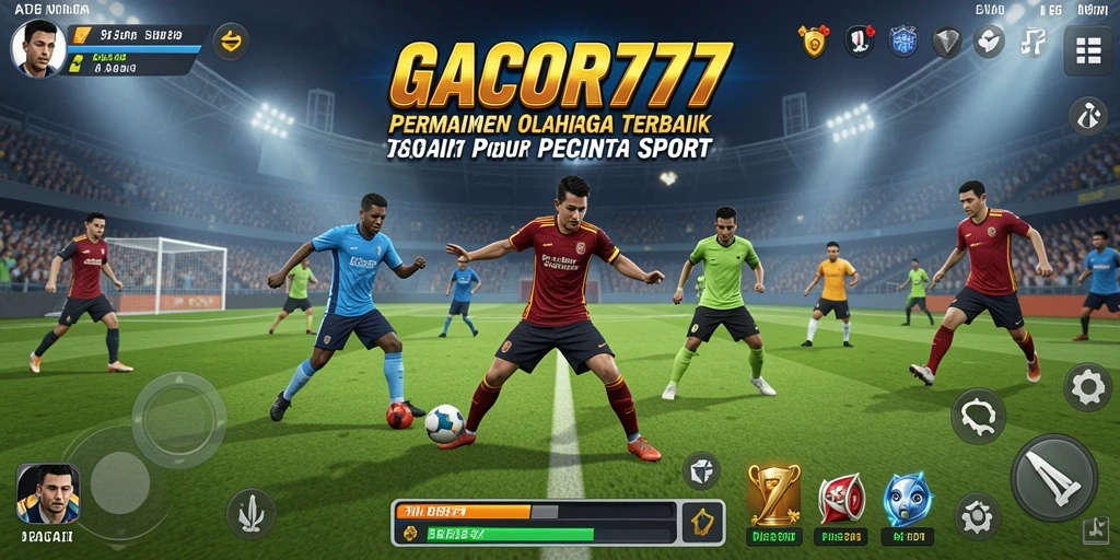 Tampilan screenshot gameplay olahraga yang mendebarkan.