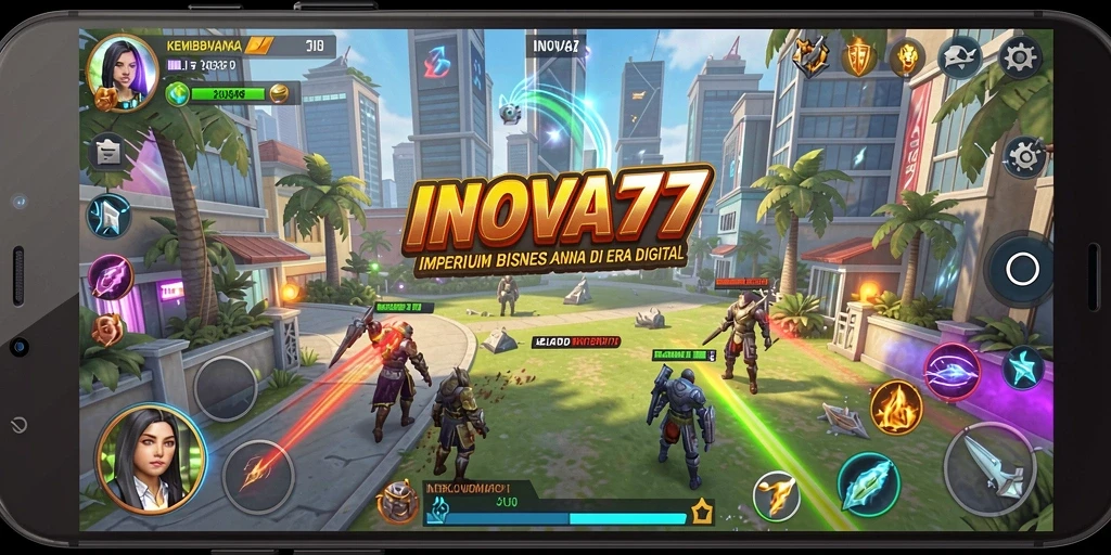 Screenshot utama INOVA77 menampilkan gameplay Tycoon yang menarik dan interaktif.