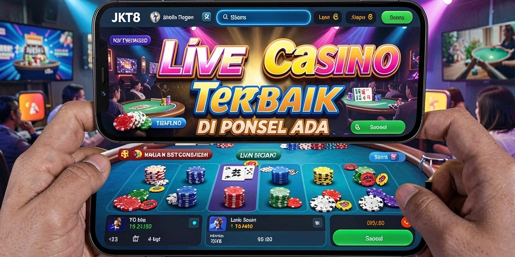 Gameplay JKT8 yang mengasyikkan dan interaktif di kasino langsung.