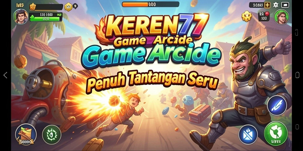 Tampilan utama gameplay KEREN77 yang seru dan penuh aksi.