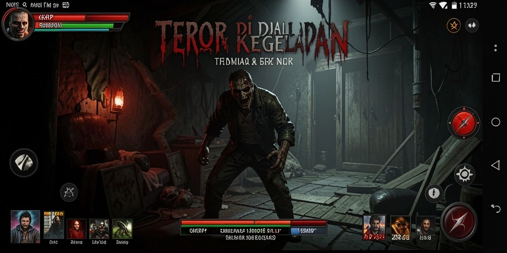 Gameplay mendebarkan di KKRP dengan suasana kegelapan.
