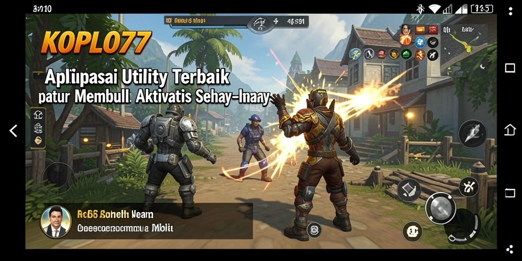 Tampilan antarmuka pengguna KOPLO77 dalam aplikasi Utility.