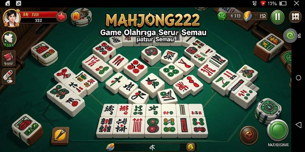 Tampilan gameplay seru dari MAHJONG222 saat bermain olahraga.