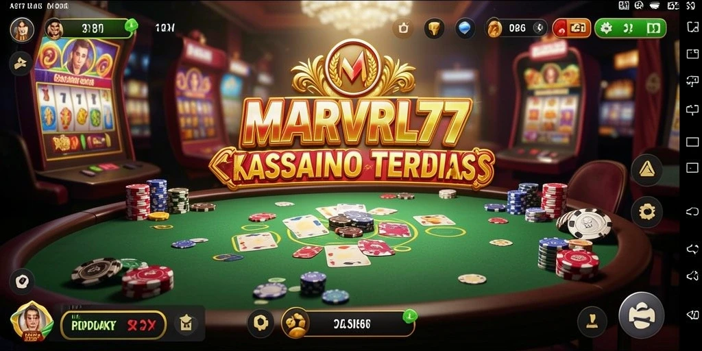 Tampilan menarik dari gameplay MARVRL77 yang menyuguhkan keseruan Kasino.