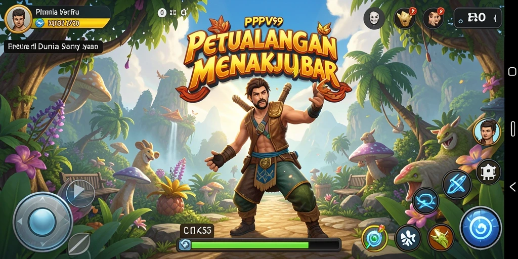 Screenshot utama PPV99 menampilkan aksi seru gameplay petualangan.