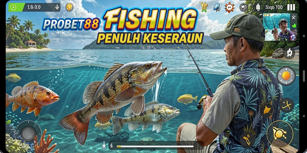 Gameplay seru dalam PROBET88 menunjukkan keseruan memancing.