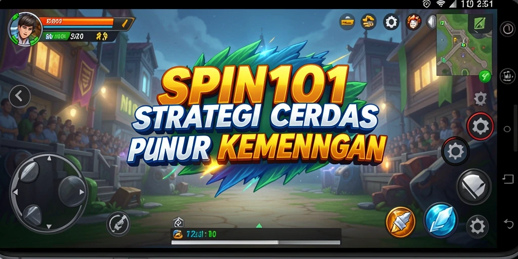 Tampilan gameplay SPIN101 yang menegangkan dan strategis.