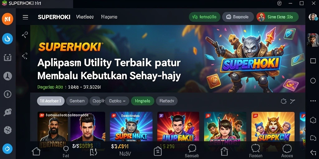 Tampilan antarmuka superior dari SUPERHOKI yang sangat user-friendly.