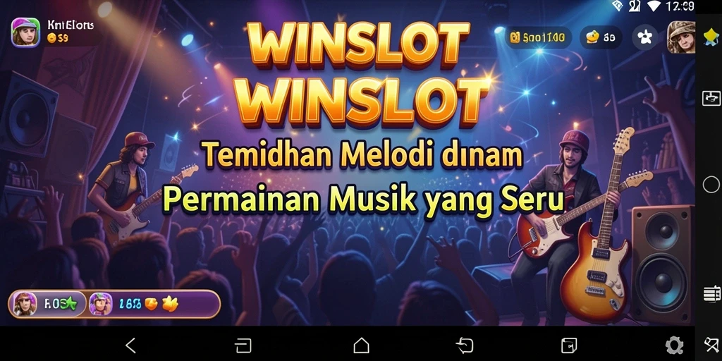 Tampilan gameplay WINSLOT yang seru dengan irama musik.